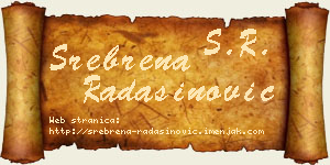 Srebrena Radašinović vizit kartica